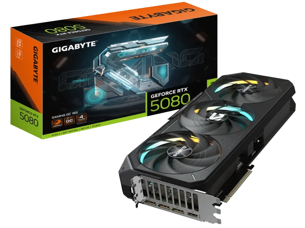 Gigabyte Graficka karta GIGABYTE GV-N5080GAMING OC-16GD NVD/16GB/GDDR7/256 bit/crna Slika 1